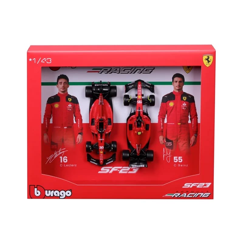 Nouveau en Stock Bburago 1:43 2023 F1 flotte ensemble alliage Miniature moulé sous pression modèle F