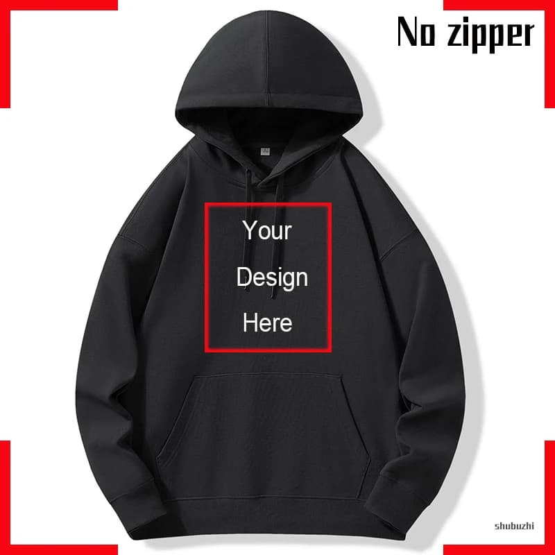 Sweat à capuche pour hommes Design confort pull décontracté votre photo hauts décontractés minimalis