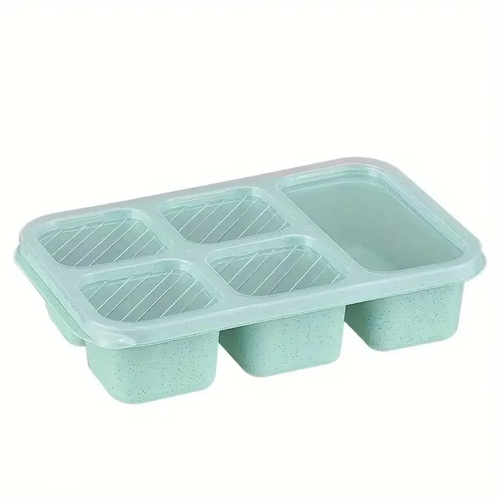 Boîte à déjeuner Bento avec boîte à Bento réutilisable à 5 compartiments, micro-ondes, Compatible av