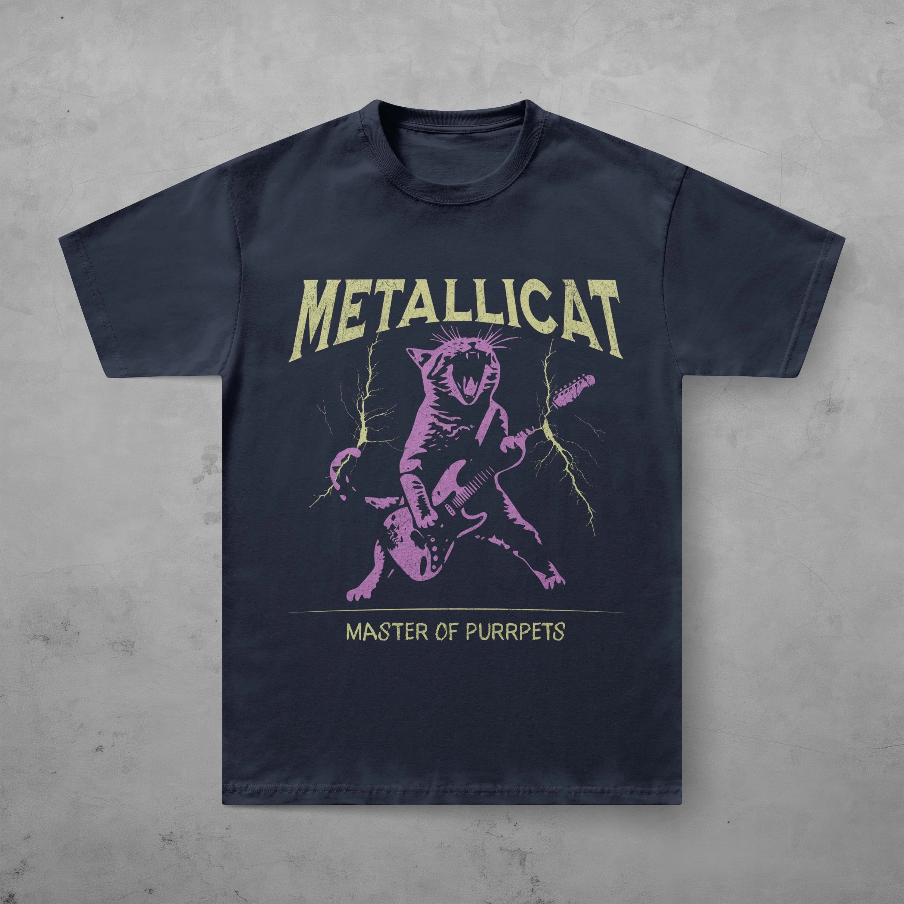 T-shirt Metallica Metallicat 2026 pour hommes et femmes, vêtements gothiques d'été, mode décontracté