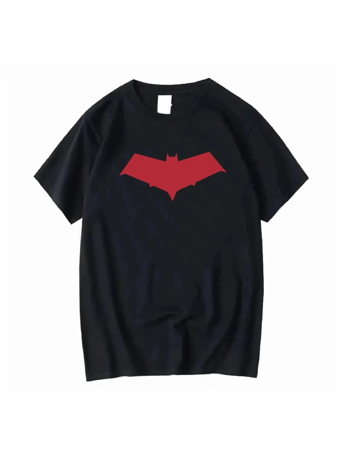 T-shirt unisexe noir à manches longues ou courtes, motif Red Hood Symbol Jason Todd, style vintage d
