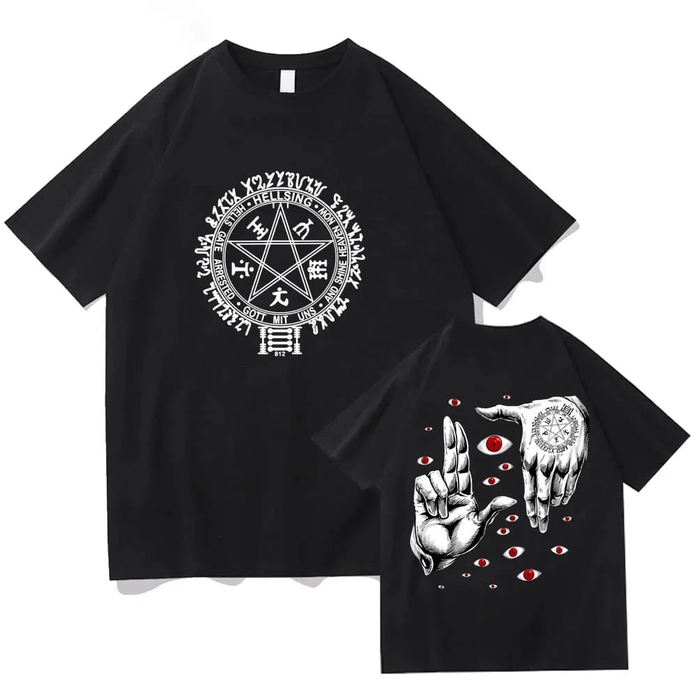 Économie UlOscar Anime Hellsing pour hommes, vêtements graphiques Manga Alucard Eyes, Économie en co