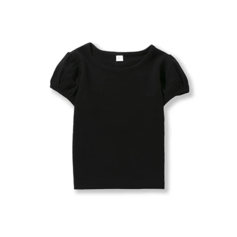 Filles 100% coton à manches courtes été bouffée t-shirts pour l'école et le jeu enfant en bas âge ad