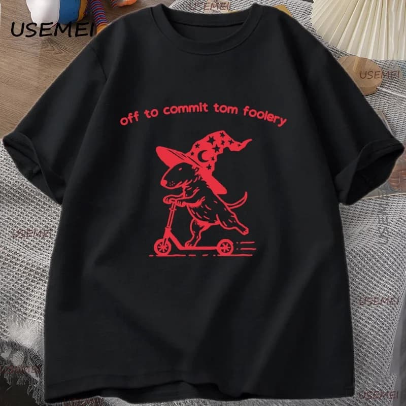 Drôle fonderie Bull Terrier T-shirt hommes femmes bizarre graphique t-shirts décontracté coton à man