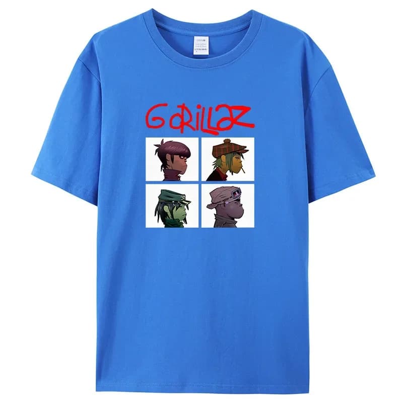 T-Shirt à Manches Courtes en Pur Coton pour Homme, Haut Unisexe, Imprimé Rock, Groupe de Musique, Pu