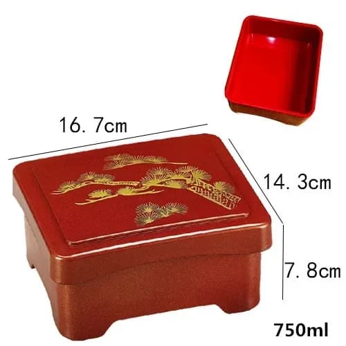 Boîte à lunch japonaise avec couvercle pour enfants, bento, préparation de repas sain, récipient ali