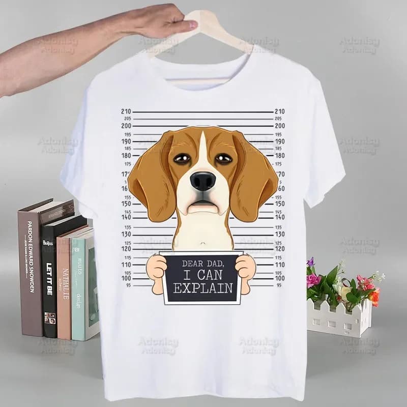 BelaurCartoon-T-shirt drôle pour hommes et femmes, hip hop d'été, bagel, chien, mignon, Ulzzang, Har
