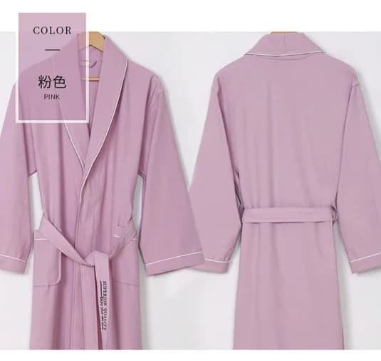 Peignoir femme décontracté 100% coton femmes pyjama à manches longues automne hiver vêtements de nui