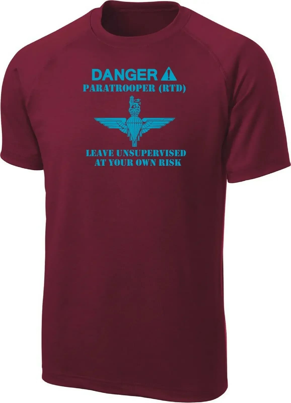 T-Shirt à Manches Courtes du Régiment de Parachute pour Homme, Parachutiste Rtd de l'Armée Britanniq