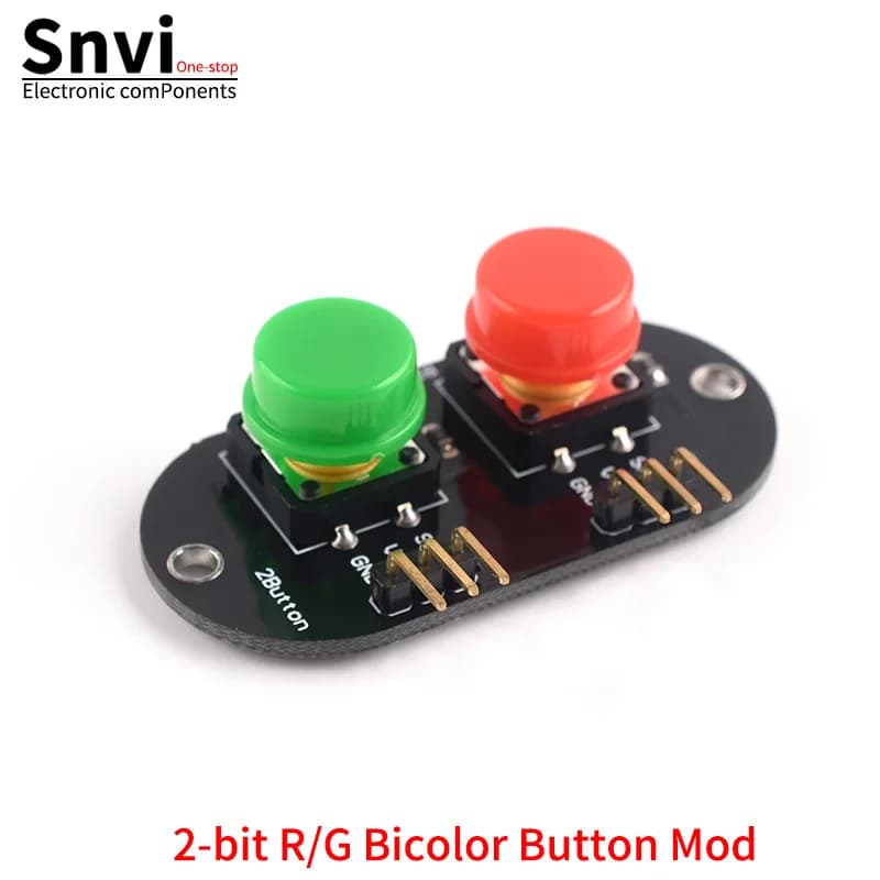 Module de gros boutons indépendant 1/2/3/4/5 bits pour blocs de construction électroniques, carte de