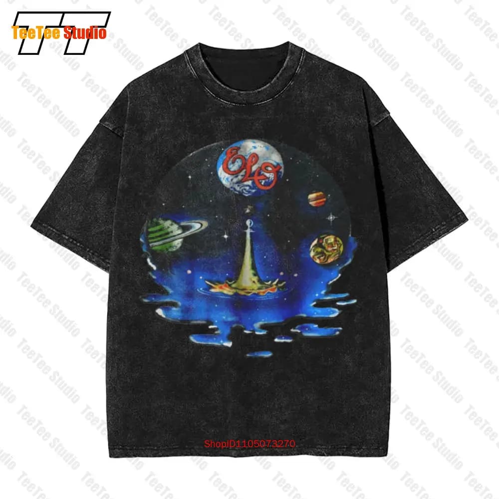 Elo 1981 Time Tour orchestre lumineuse électrique Hip Hop vêtements pour hommes T-Shirt EENK