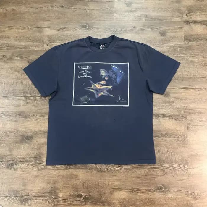 SAINT OF MICHAEL 1:1 Style américain mode Streetwear Vintage vêtements hauts amples t-shirt surdimensionné été