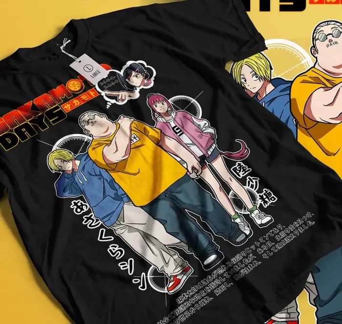 Sakamoto T-Shirt jours Taro Sakamoto Nagumo Sakamoto jours cadeau chemise toutes tailles 437