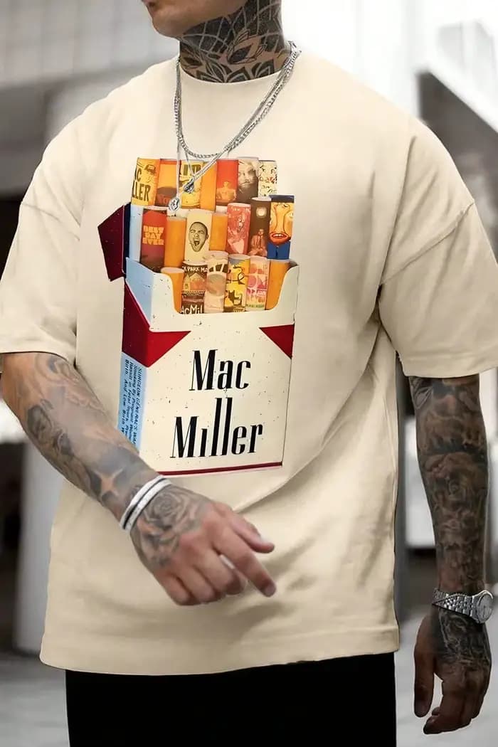 T-shirt graphique vintage Mac Miller 2026 pour homme et femme