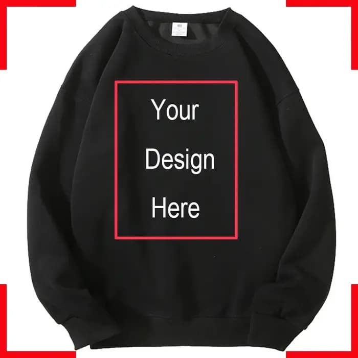 Sweat à capuche personnalisé col rond pull de mode ajouter votre propre message