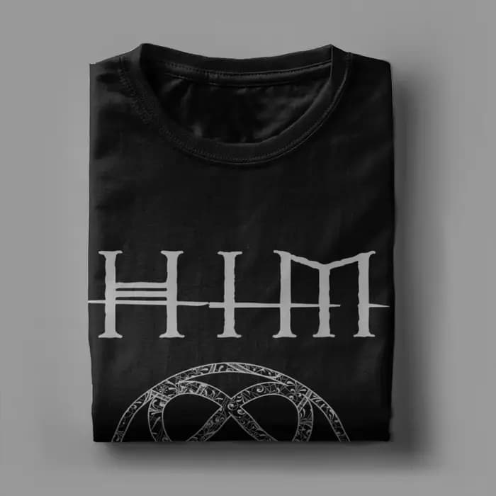 Harajuku t-shirt lui bande Ville Valo Omate coton t-shirts Hippie