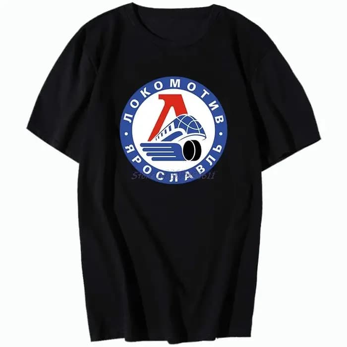 LokomoIraYaroslavl-T-shirt en coton à manches courtes pour homme, hockey sur glace, russe, moscou, e