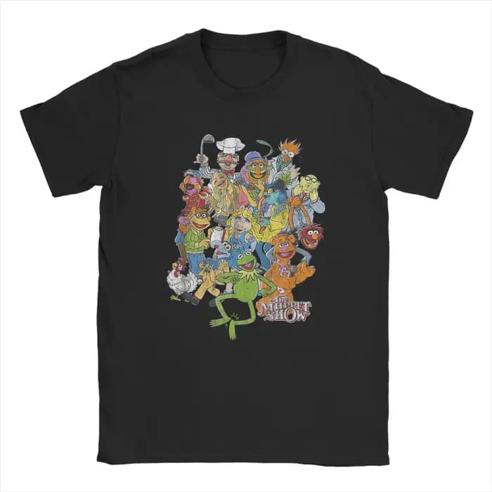 Streetwear t-shirt plage les Muppets personnages principaux en détresse tir de groupe à la mode Cool