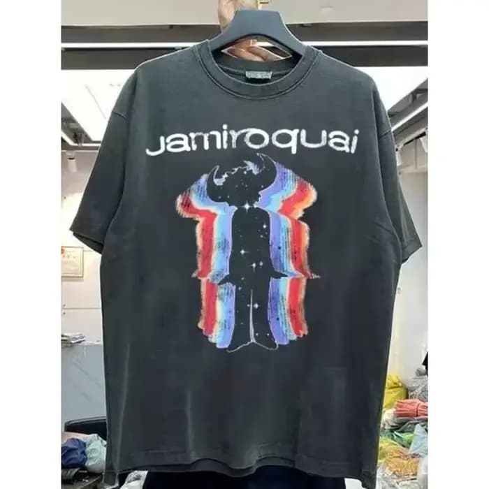 Chemise noire pour hommes et femmes, T-shirt streetwear pour hommes, motif de tournée de la groupe J