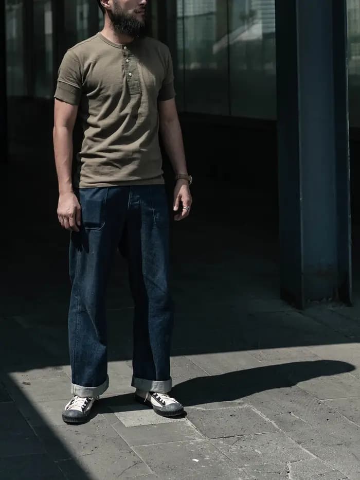 BlearSON Henley-T-Shirt à Manches Courtes pour Homme