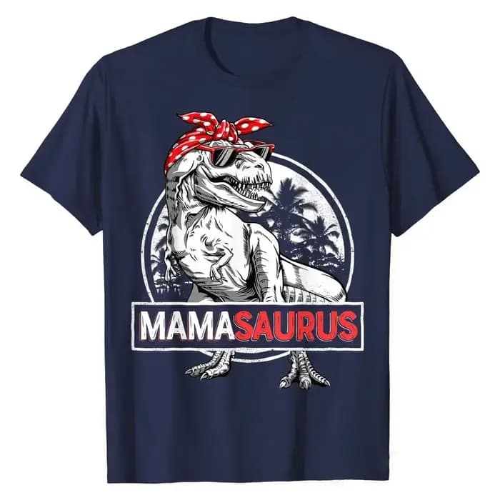 Nouveau T-shirt PAPASAURUS 2026 – T-Rex Papa Saurus Dinosaure pour Homme – Coton Classique – Hauts pour Garçon – Streetwear Tendance et Original