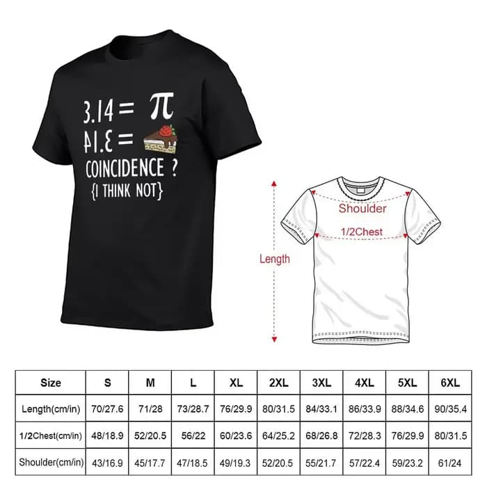 T-shirt drôle de maths pour hommes et femmes
