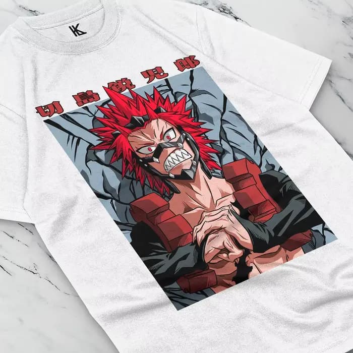 Eijiro Kirishima Hero T-Shirt Boku No Hero Bakugo unisexe toutes tailles