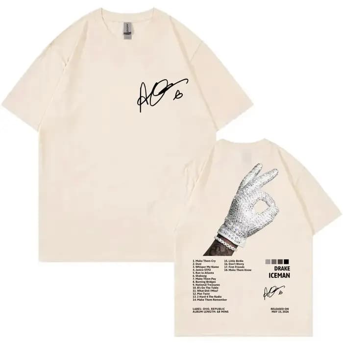 T-shirt de l'album Iceman du rappeur Drake