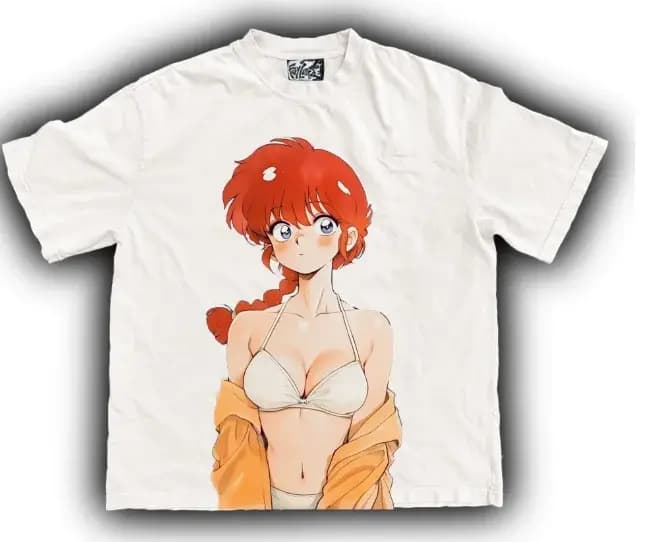 T-shirt à manches courtes tendance pour homme et femme, style graffiti anime jeune et branché, pur c
