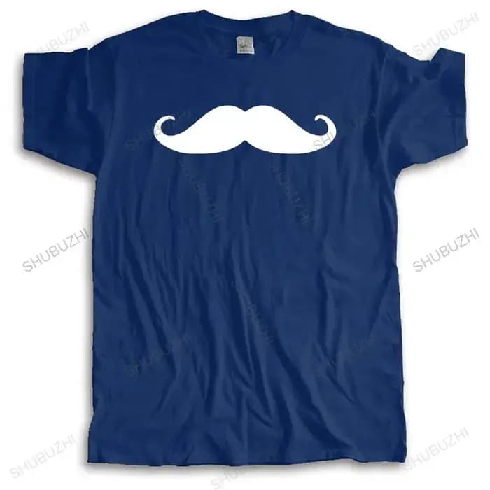 T-shirt manches courtes pour hommes, décontracté, humoristique, créatif, publicité, hiphop, moustach