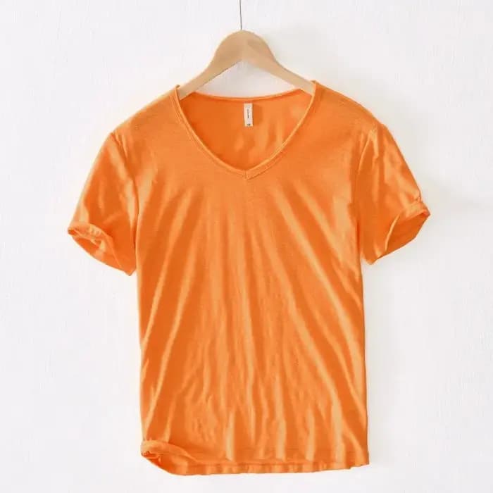 T-Shirt rétro à bords bruts pour hommes