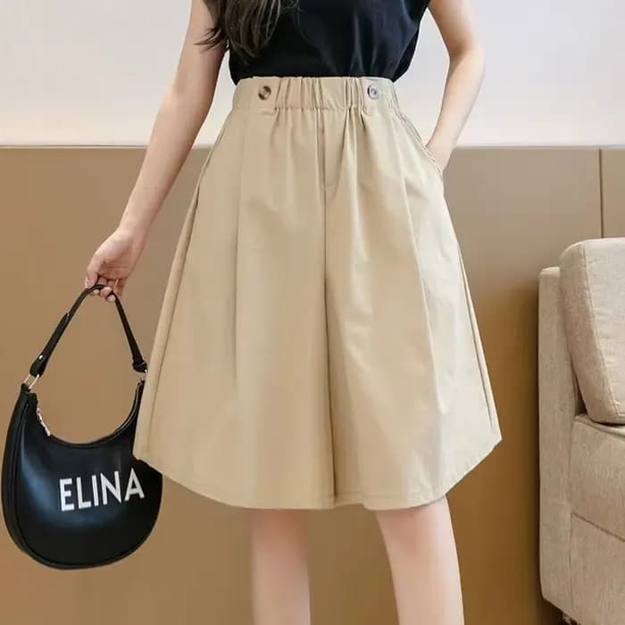 Bermuda demi-jupe pantalon court femme genou longueur Shorts pour femmes mi Culotte élégant chaud élasticité mode vêtements 2025 pas cher