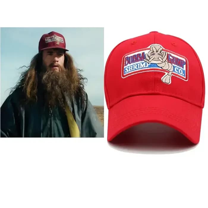 Adulte Forrest Bubba Gump Casquette Rouge Crevettes CO. Chapeau de Baseball