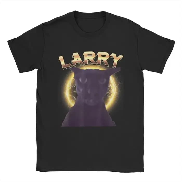 Drôle mal Larry chat Dank Brainrot Meme hommes T-Shirts nouveauté