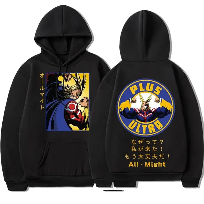 Sweat à capuche imprimé Anime My ForeAcademia pour hommes et femmes