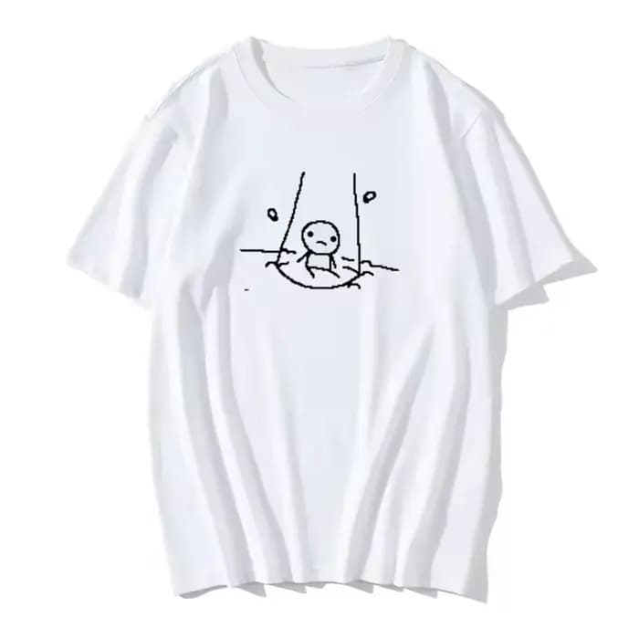 T-shirt en coton pour femme style streetwear avec graphisme psychédélique The Binding of Isaac design années 2000 confortable et respirant