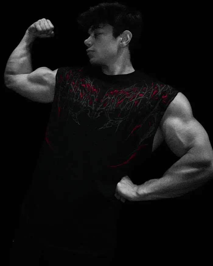 Breathedivinity - Marque de mode de rue américaine - T-shirt de sport et de fitness pour hommes en pur coton