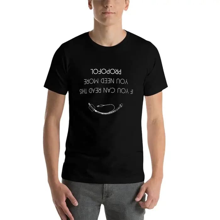 Homme chemises t pour Can si anaesthésie t plaine/T-Shirt cette chemise de lecture anesthésie