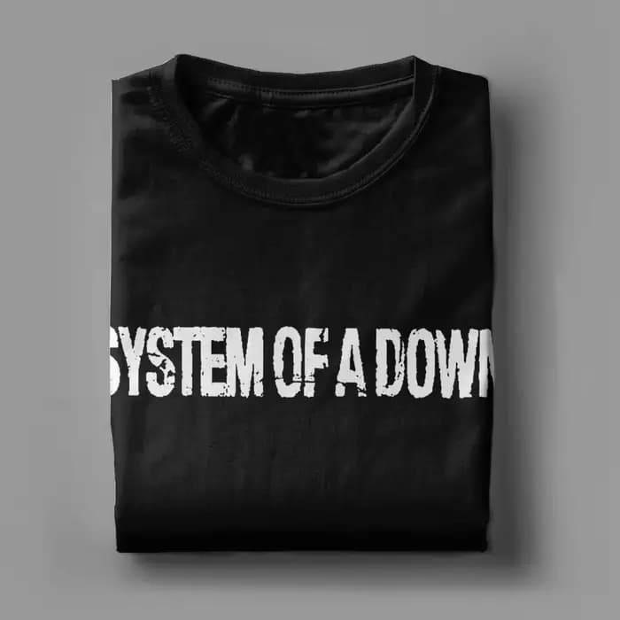 Système d'un vers le bas hommes T-Shirts bande