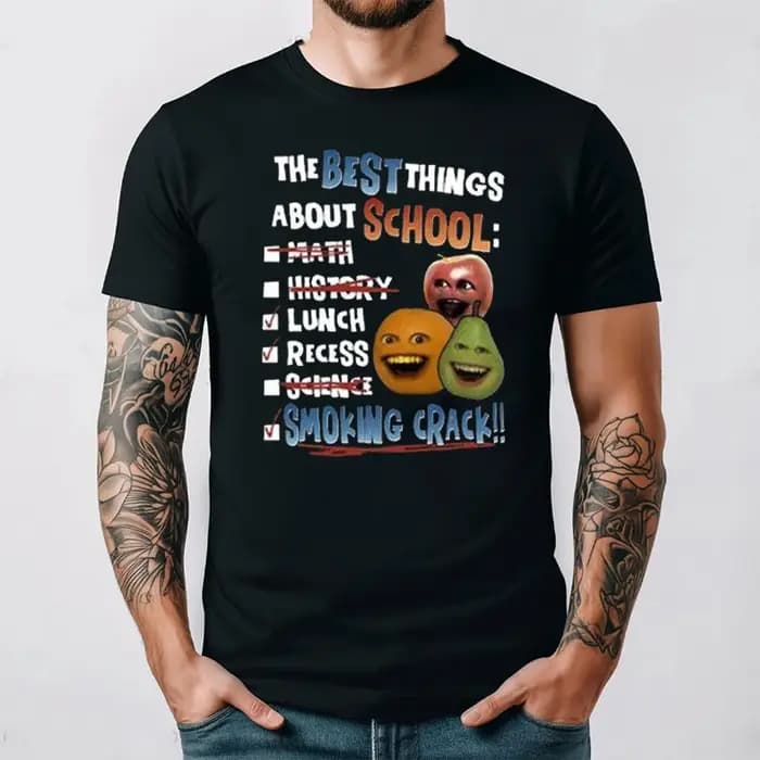 T-shirt ennuyeux les meilleures choses à l'école