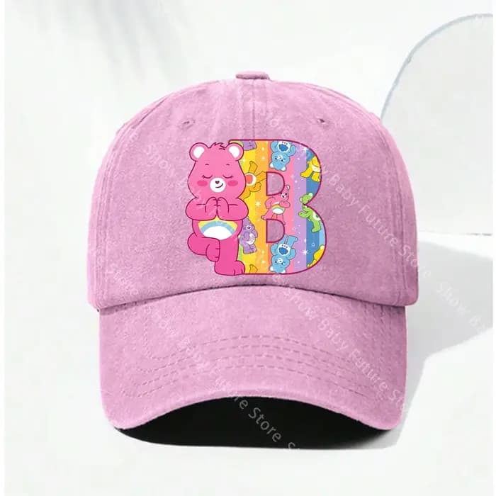 Casquettes de baseball rétro délavées Care Bears pour femmes et filles