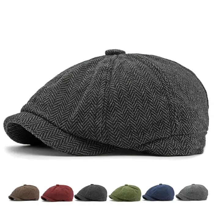 Casquette plate en sergé pour hommes et femmes