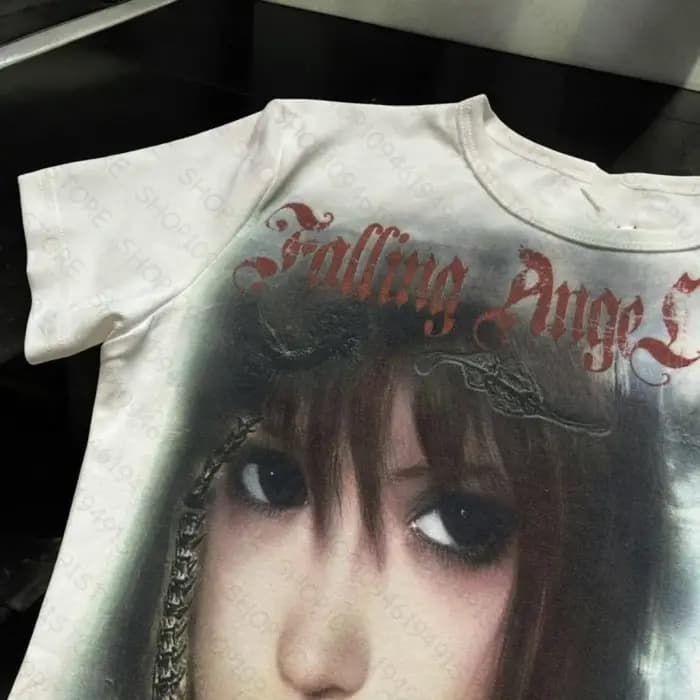 Vêtements pour femmes T-shirts Vintage Streetwear Harajuku dessin animé imprimé graphique T dessus de chemise roupas