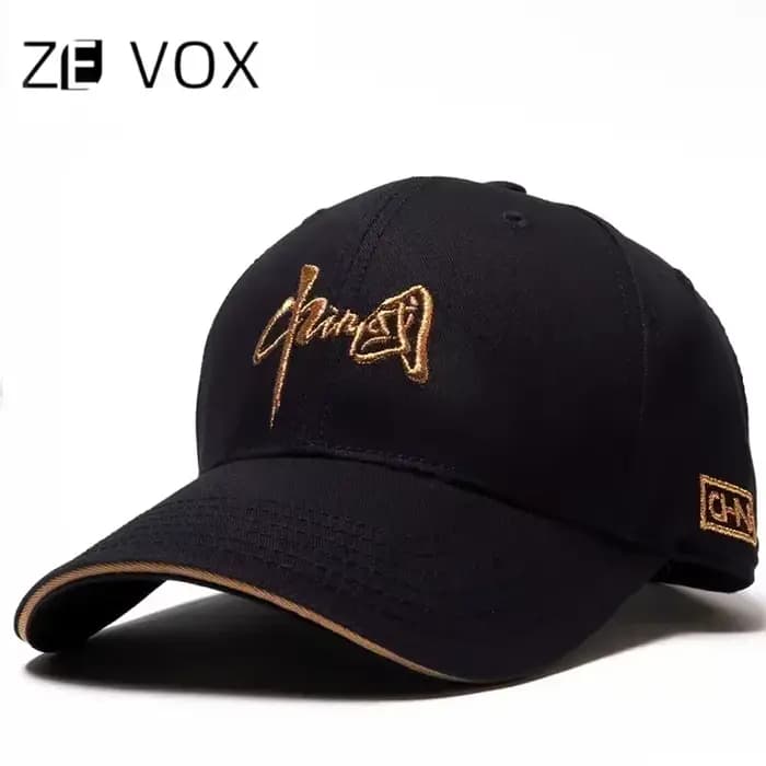 Casquette de baseball brodée de style chinois pour hommes