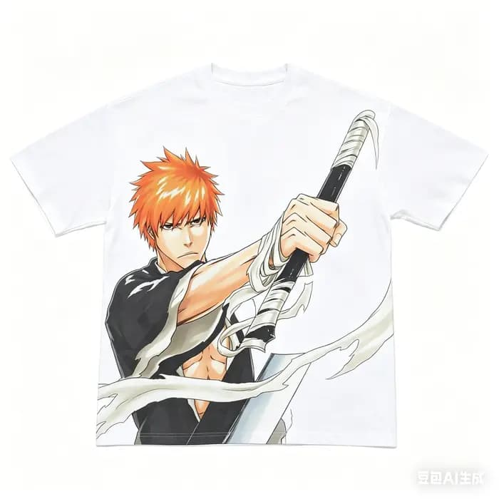T-shirt en coton délavé, vêtements personnalisés, nouveau modèle, T-shirt Anime, vêtements toute l'a