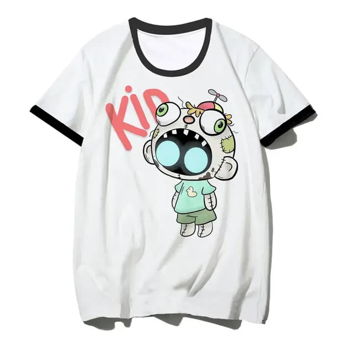 T-shirt graphique Invader Zim pour femmes, vêtements pour filles, Y2K