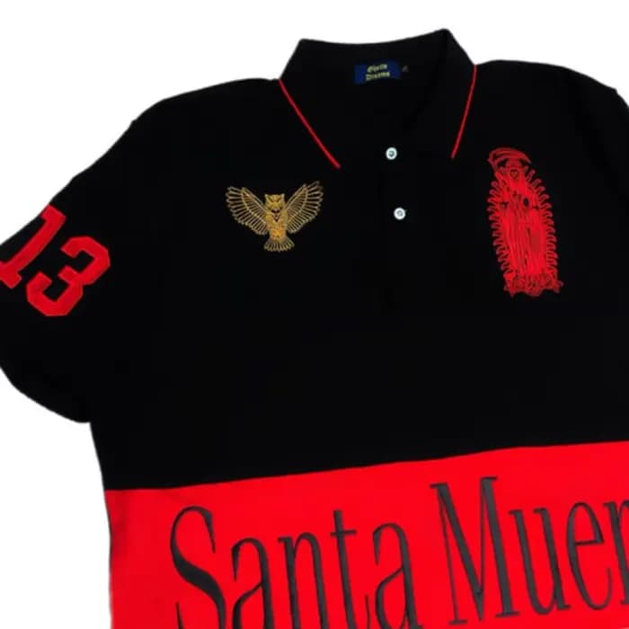2025 D'été Hommes de Haute Rue Mode Broderie Bouton Revers À Manches Courtes T-Shirt Américain Vintage Harajuku Tops Y2k Vêtements