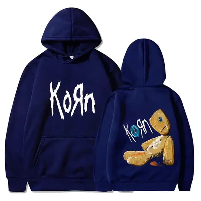 Korn Music Concert Rock Band World Tour Sweat à capuche personnalisé rue polyvalent 2024 automne/hiver manteau de mode