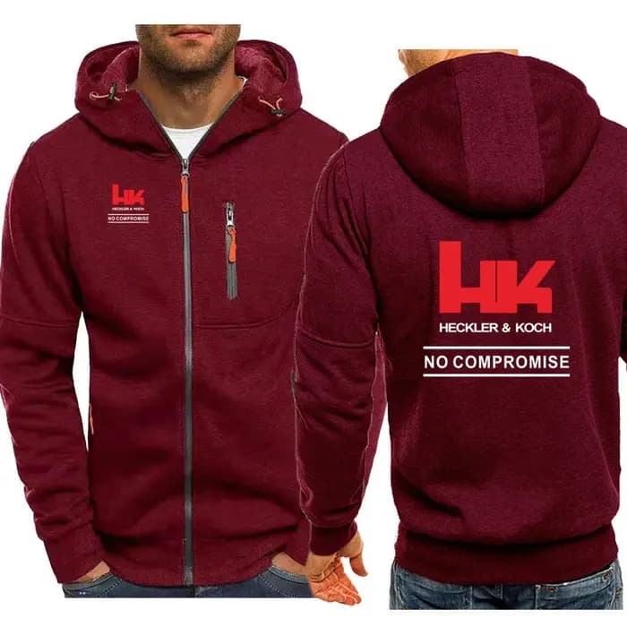 H & K Heckler Koch Logo vestes à capuche pour hommes tir en plein air HK MP5 G3 G36 USP pistolet Punisher XM25 sweat