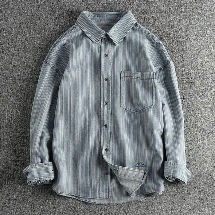 Chemise décontractée à manches longues pour hommes